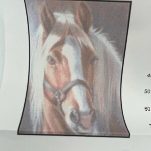 NEW Multi-Color Horse Head Full Frame Threaded Cross‎ Stitch Kit 30X40CM